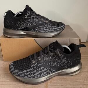 Brooks Levitate 3 Flyknit Black/Grey Women Running Sneakers - SZ 8.5